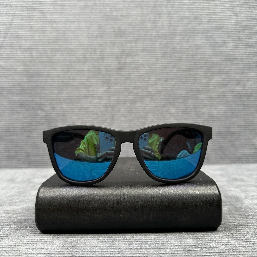 Goodr Mick and Keith's Midnight Ramble Y2K Sunglasses Black Blue Mirror OG D1